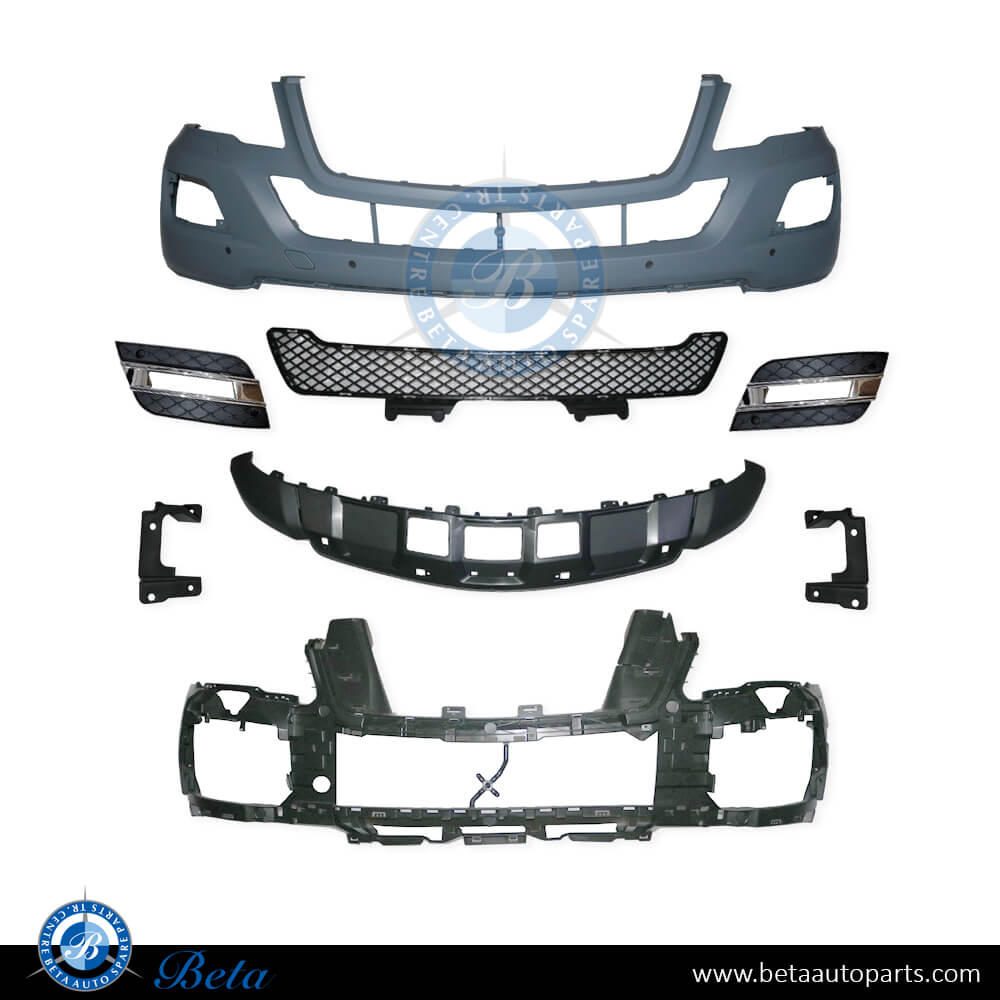 Front Bumper with PDC with Washer without Sport Package for Mercedes ML-Class 2009-2011 models, Part Number 1648803340 Front Bumper with PDC with Washer without Sport Package for Mercedes ML-Class 2009-2011 models, Part Number 1648803340